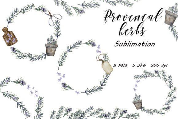 Download Wreath Rosemary Sublimation Herb PNG JPG - Premium Resources