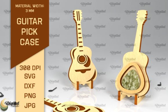 Download Acoustic Guitar Pick Holder Laser Cut - Premium Resources