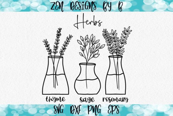 Download Hand Drawn Herbs, Sage, Rosemary, Thyme - Premium Resources
