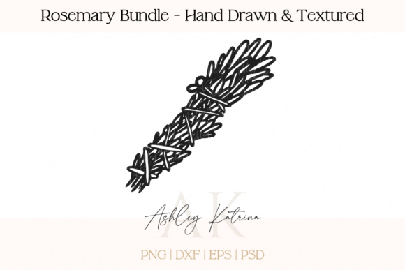 Download Rosemary Bundle - Hand Drawn &amp; Textured - Rosemary Collection