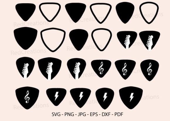 Download Guitar Pick Svg, Guitarist Musical, Rock - Premium Resources