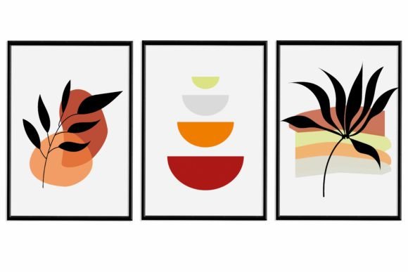 Download Orange Minimal Wall Art Printable - Minimal wall art Collection